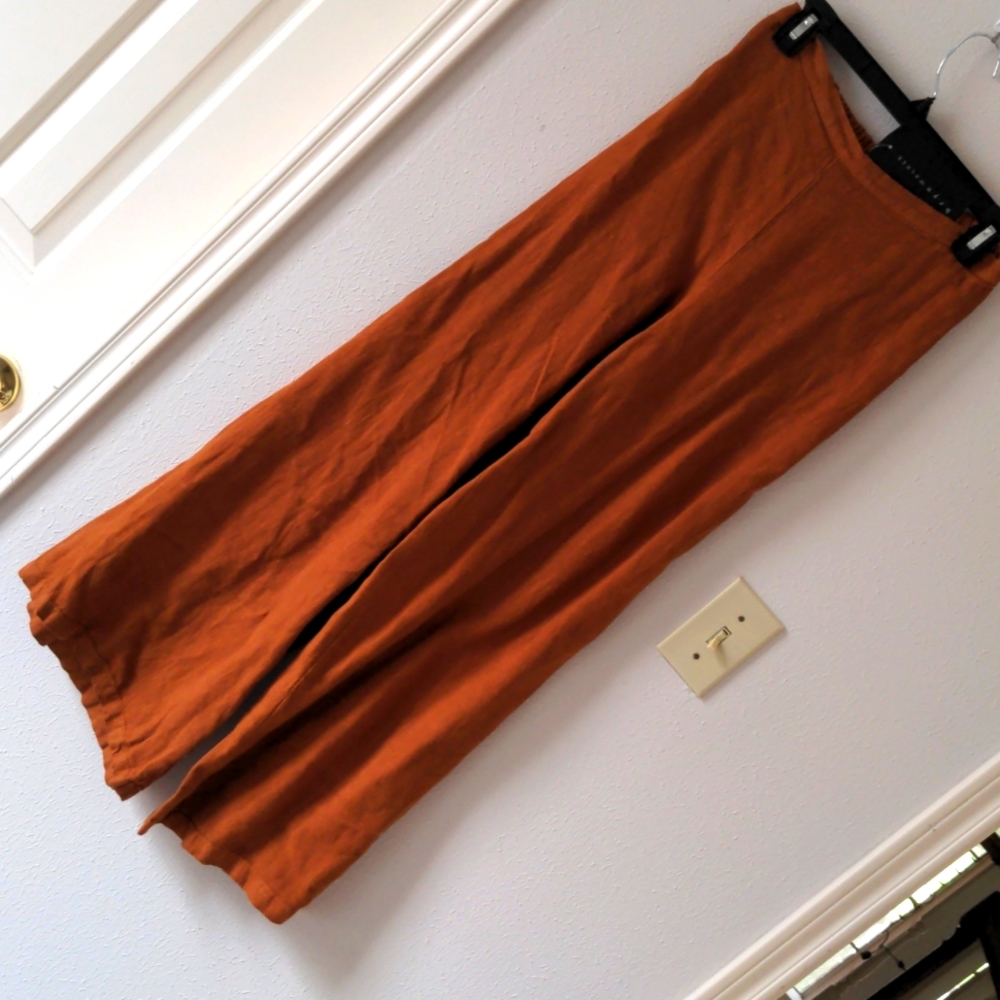 Bryn Walker NWT Long Wide Leg Linen Pants Sz XS